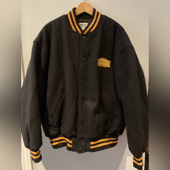 Vintage Walt Disney’s Masterpiece Bambi Wool Bomber Varsity Jacket - Picture 1 of 6
